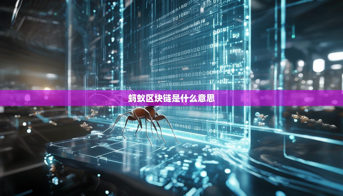 蚂蚁区块链是什么意思